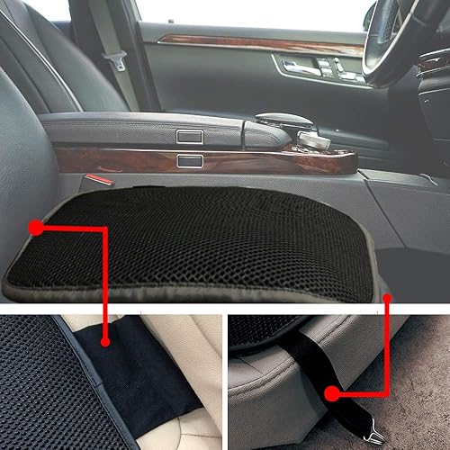 Miniatura 4 de Big Ant Cojín transpirable para asiento de automóvil, 1 funda de asiento interior de automóvil, alfombrilla para suministros de automóvil, silla de
