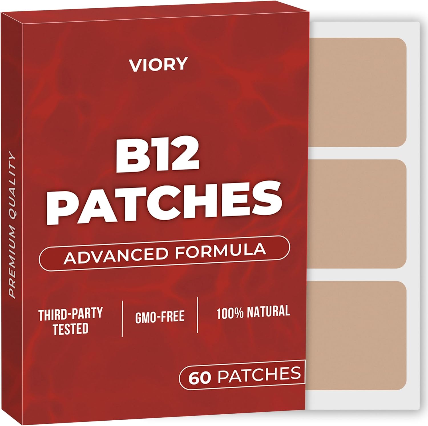 Parches B12 Viory - Pack de 60 - Fórmula Mejorada