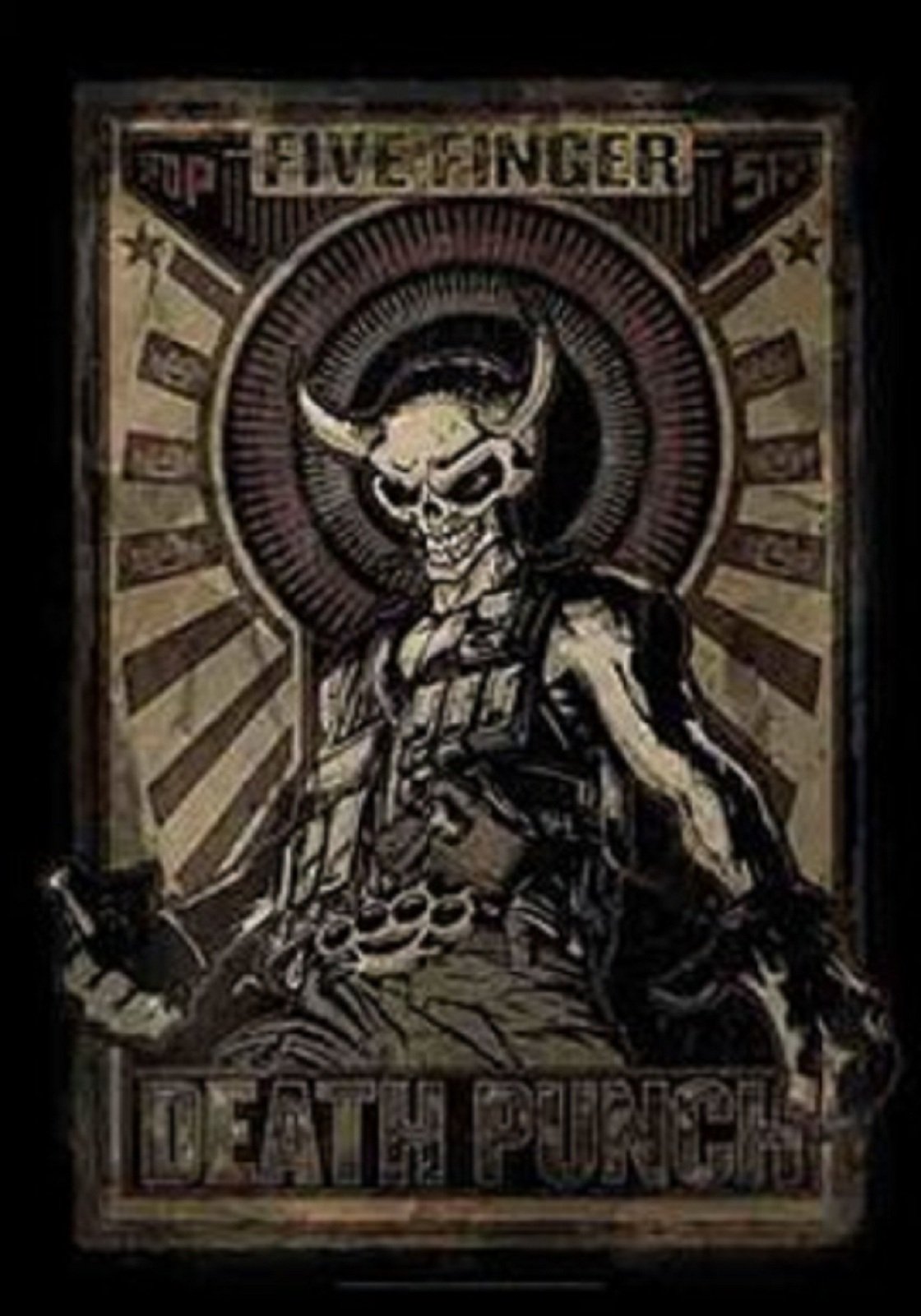 Heart Rock Five Finger Death Punch Poster Mercy Way of the Fist Textile 75 cm x 110 cm