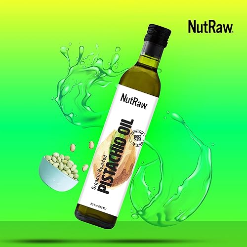 Miniatura 5 de Nutrawbar, Aceite de pistacho orgánico prensado en frío. Hecho de pistachos de California, aceite de pistacho orgánico prensado en frío de primera