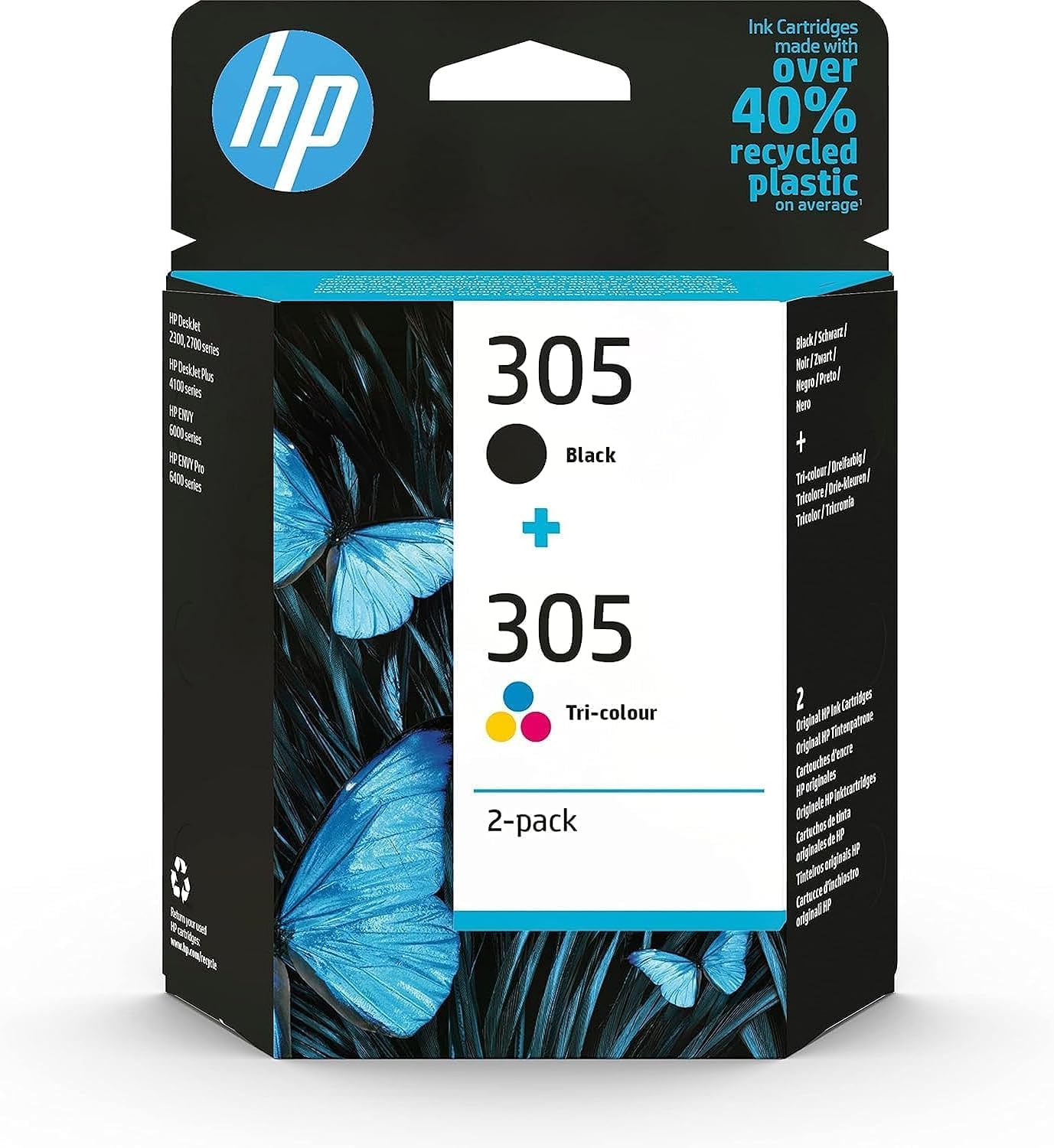 Original Ink Cartridge HP 305 Black Tricolour