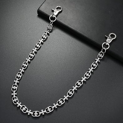 Pants Chain for Men Women Jeans Chain Keys Chain Biker Wallet Cross Chain Streetwear Punk Hip Hop Unisex Style