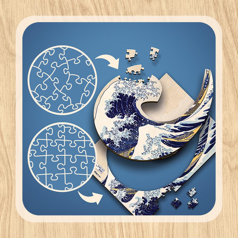 立体・オブジェ Rave Amazon.com: Trefl The Great Wave Off Kanagawa - Hokusai