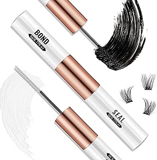 Lash Bond and Seal，Lash Glue，Cluster Lash Glue for Cluster Eyelash Extensions，Strip Eyelash Glue Waterproof Strong Hold& Latex Free for All Day Wear, Lash Extension Glue Suitable for Sensitive Eyes