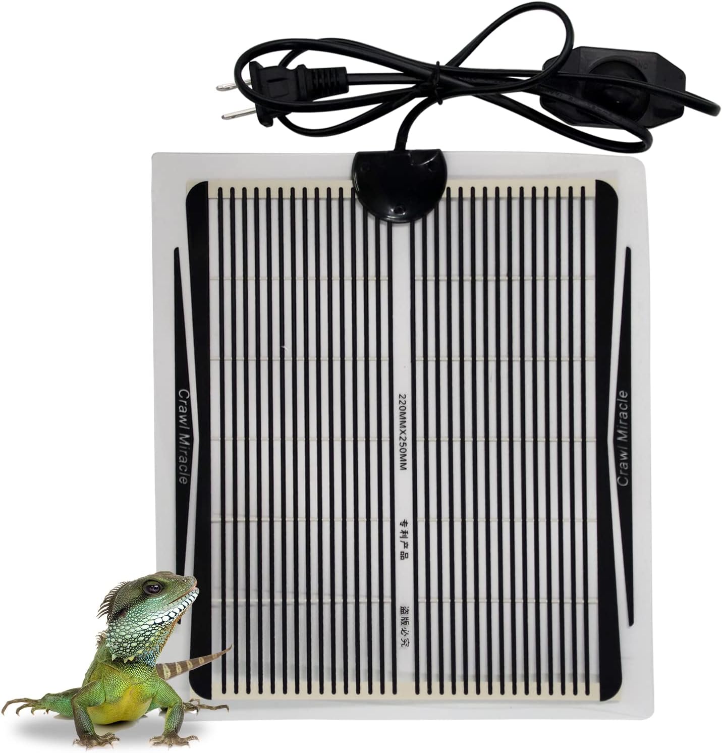 Reptile Heating Mat with Temperature Adjustment,110V 5W Heat Mat for Reptiles