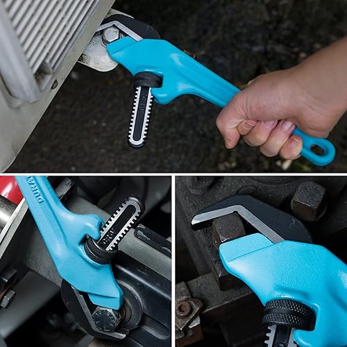 Miniatura 7 de DURATECH Llave hexagonal de 9-1/2 pulgadas, llave de tubo hexagonal, mordaza de gancho CR-V