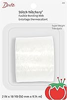 Vista 10 de Dritz 226 Stitch Witchery, peso ultraligero, 5/8 pulgadas x 20 yardas, color blanco