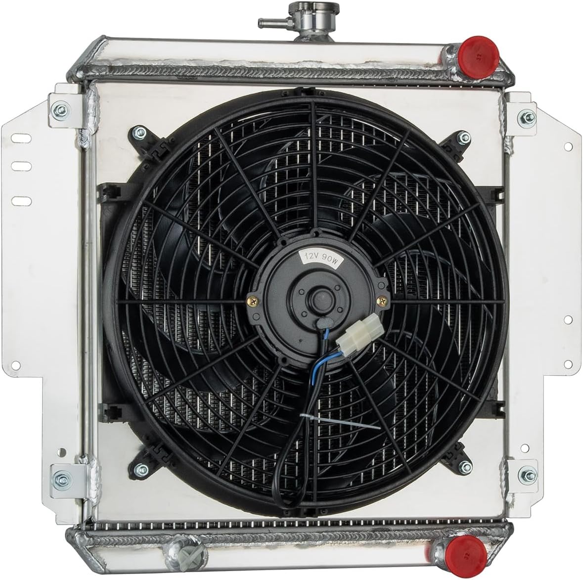 2 Row Core Aluminum Radiator For 1981-1996 Suzuki Sierra Samurai SJ410 SJ413 1.3L MT Radiador Automotive Replacement Radiators Shroud Fan