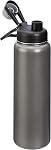 Amazon Basics Bouteille d'eau isolée en acier inoxydable, 30.1 Ounces, Gray