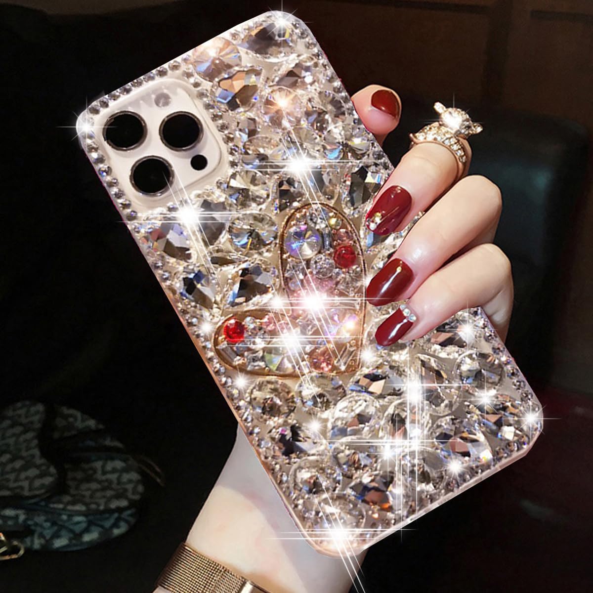 【美品】 iPhone 15 Pro★Jessrhyl Sumayang★ Amazon.com: Changjia Glitter Bling Case for iPhone 15 Pro