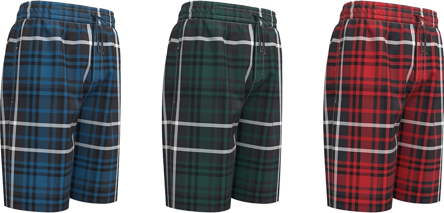 Andrew Scott Men's Lounge Pajama Shorts | Cotton Blend Soft & Light PJ Bottom | Drawstring & Pockets | Multi Packs-Colors - Image 3