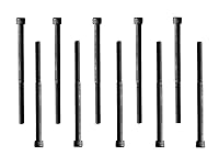 Vista 16 de Tornillo de cabeza hueca, 1/4-20 x 4, acero de aleación, óxido negro, rosca gruesa hexagonal, perno Allen hexagonal de 1/4 pulgada, longitud: 4