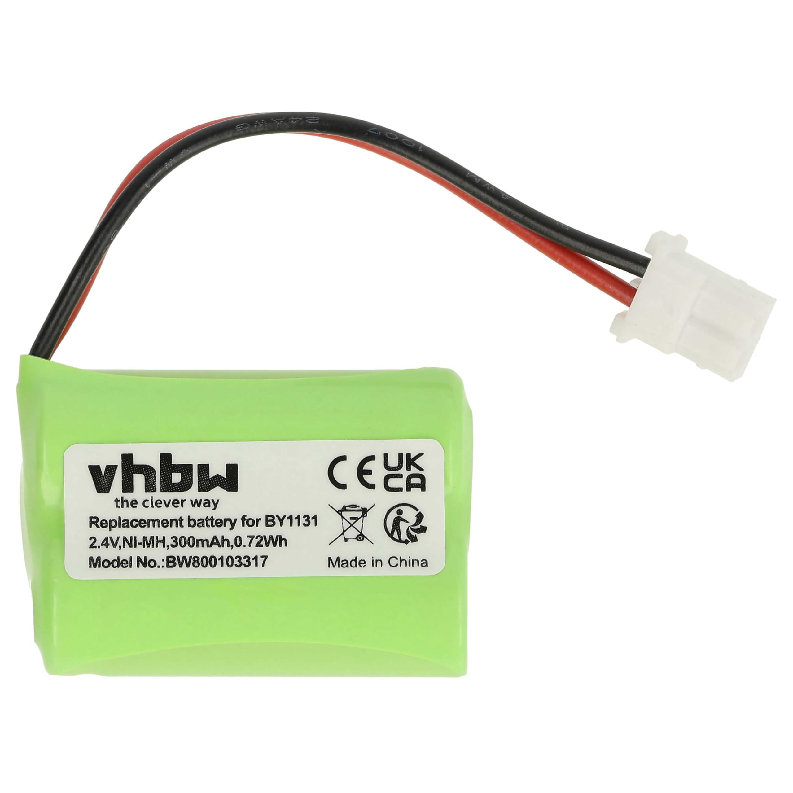 vhbw batteria compatibile con Motorola MBP16, MBP16/2 babyphone (300mAh, 2,4V, NiMH)