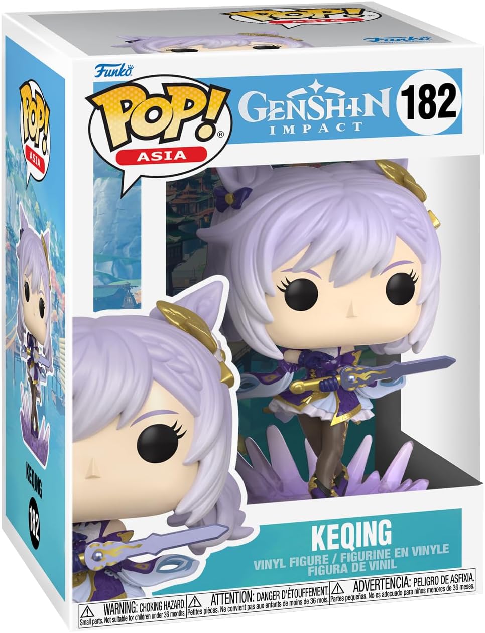 Funko Pop! Games: Genshin Impact - Keqing - Pop! Asia - Collectable Vinyl Figure - Gift Idea - Official Merchandise - Toys for Kids & Adults - Games Fans - Model Figure for Collectors and Display