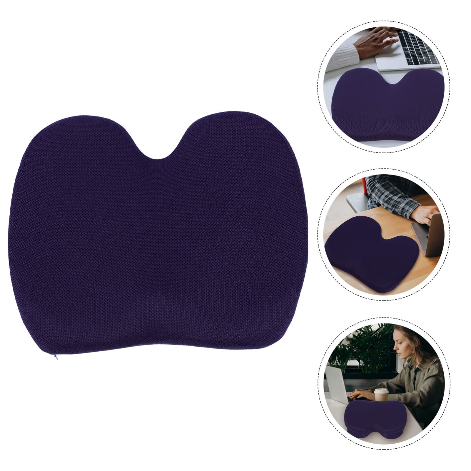 Alipis Coussin de Siège Confort en Mousse à Mémoire, Soutien Précis Fesses, Design Portable, Maison Bureau