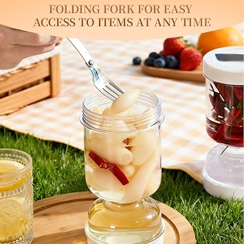 Pickling Jars Leakproof Airtight Pickle Jar with Lids 1000ml Hourglass Kimchi Container Storage Jars for Storage Olive, Gherkins, Pickle Juice Separator
