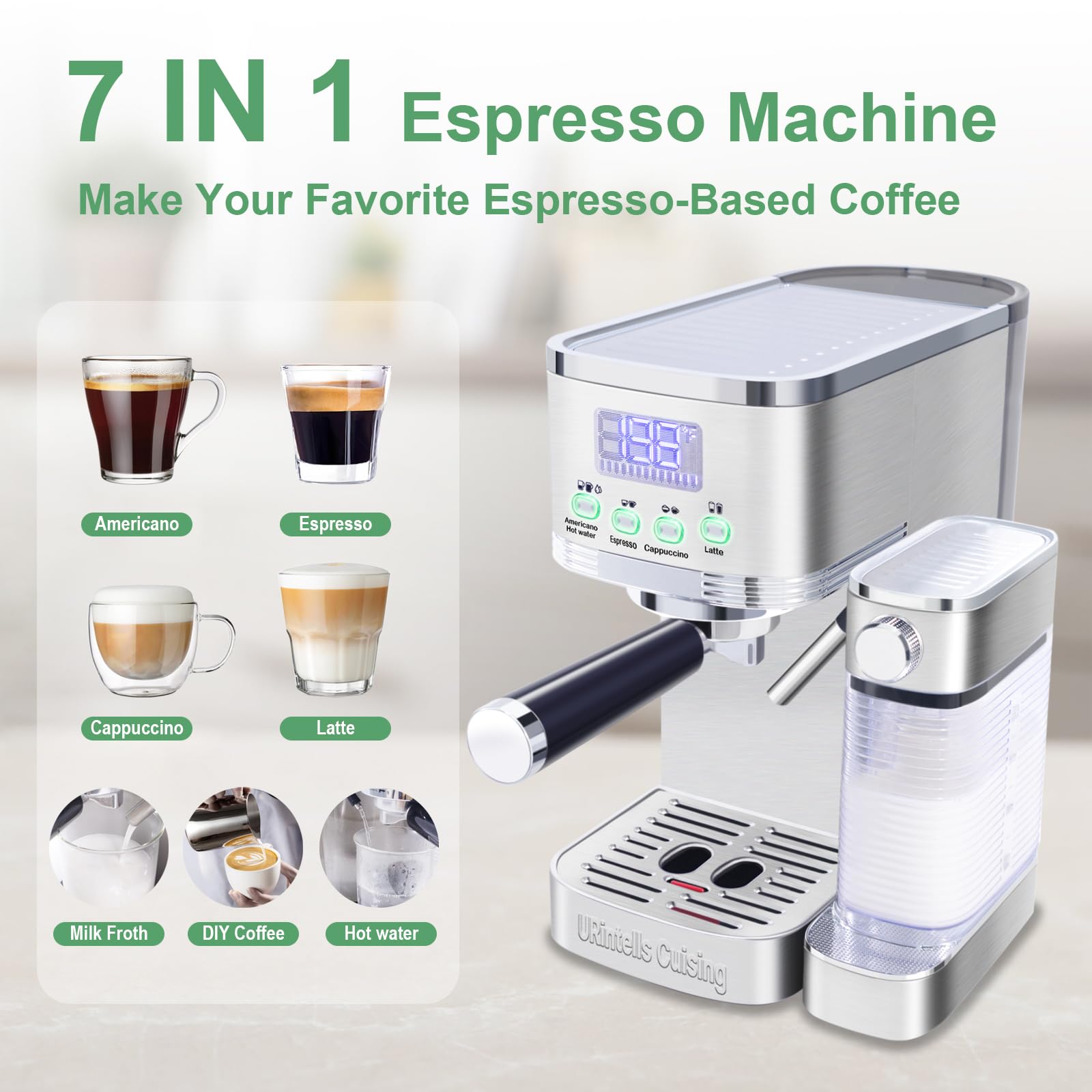 Keurig Coffee Maker 20 Bar Espresso Machine With Milk Frother