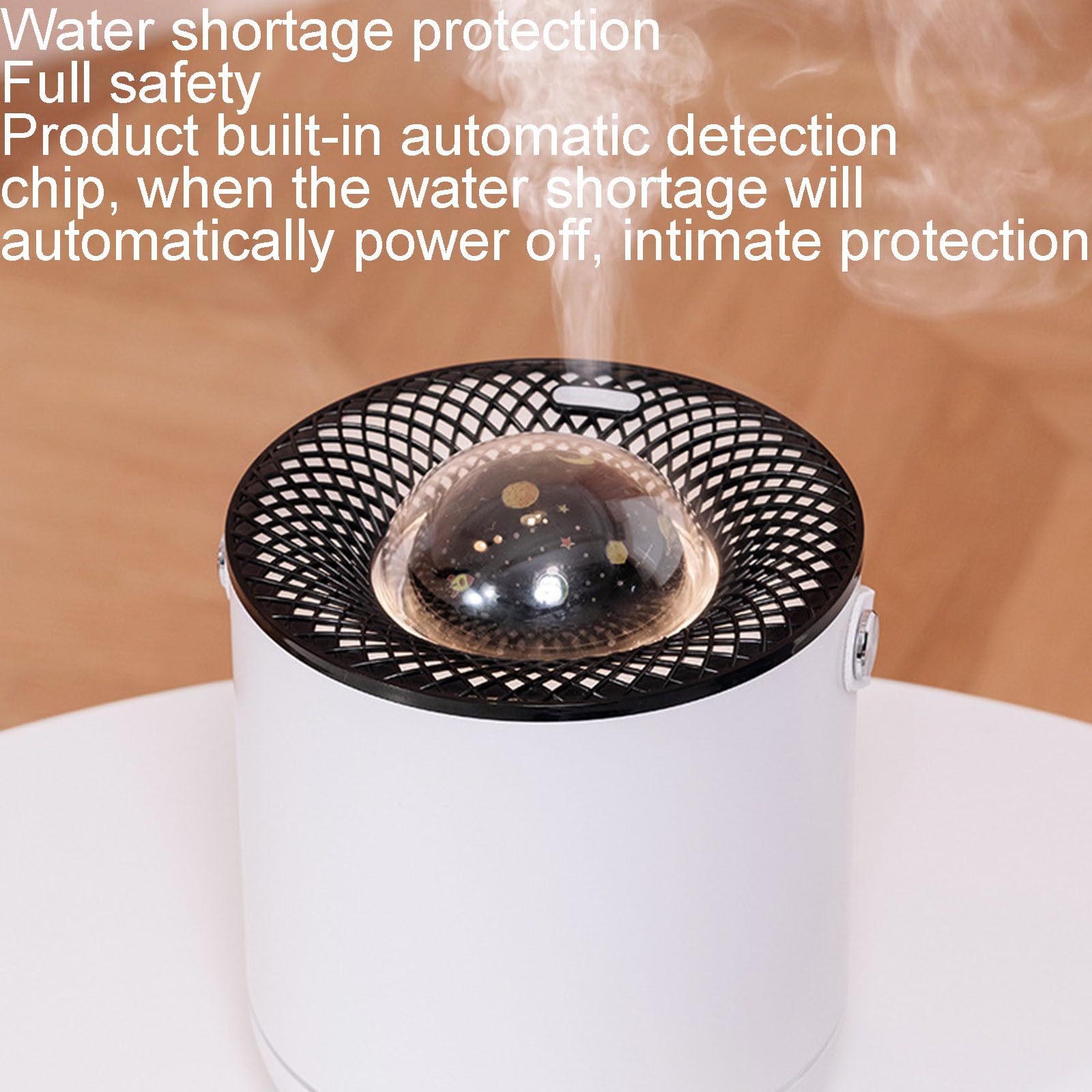 Humidificador ultrasónico con luz nocturna LED, proyección multifunción, proyección dinámica de 360 grados, perfecto para el hogar, oficina, dormitorio