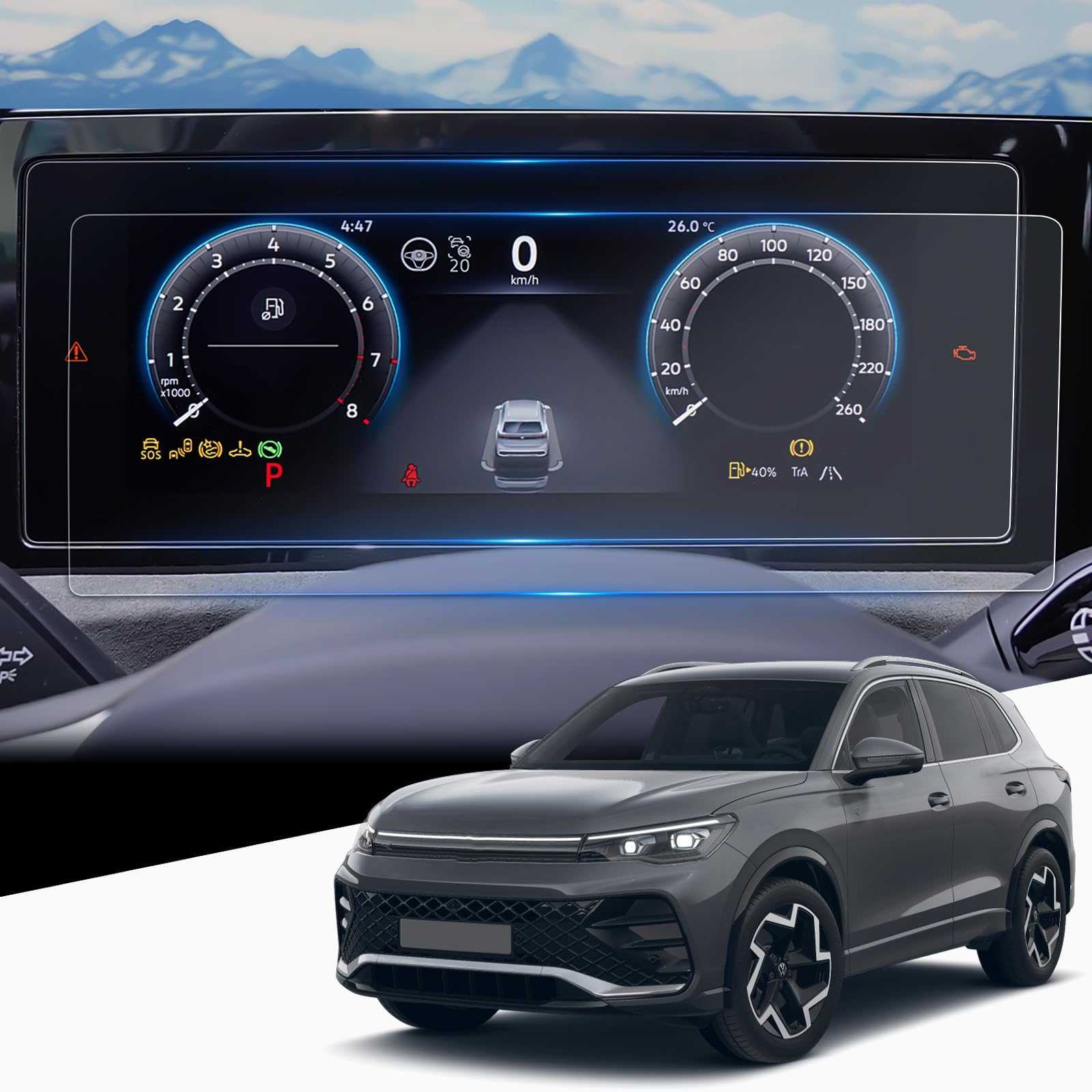 WEIPIN 2 películas protectoras Nano de 12,3" para Nissan Qashqai J12/X-Trail T33 e-POWER 2023 2024 2025 2026, película protectora Nano para Nissan Connect con antihuellas — view 8