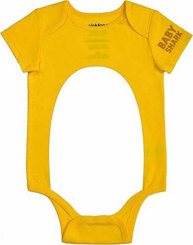 Miniatura 2 de Nickelodeon Baby Shark Baby Boys Short Sleeve Bodysuit and Hat Set - Newborn Infant - YELLOW