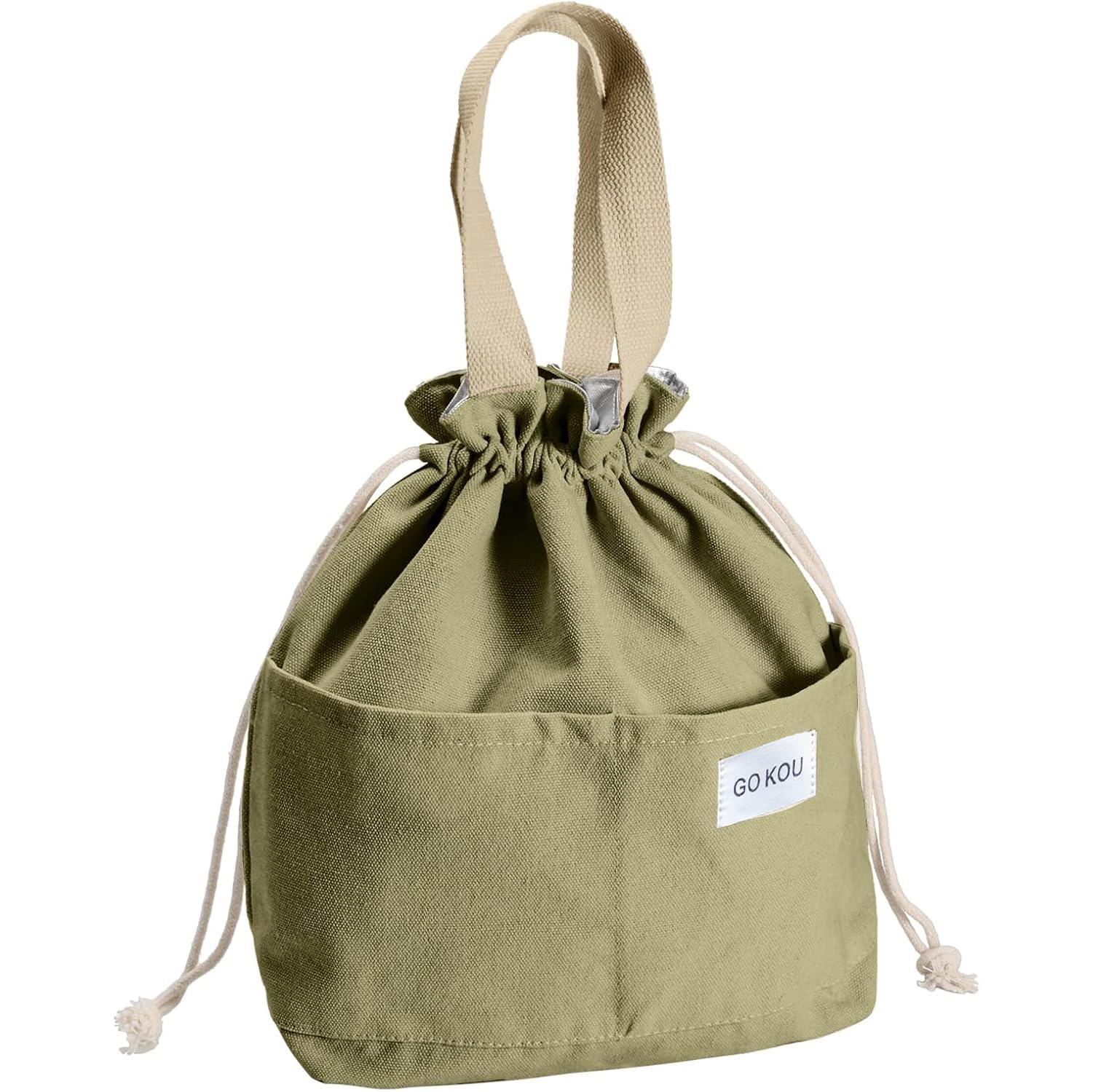 Amazon | [GOKOU] 保冷 お弁当袋 ランチ 巾着袋 巾着ランチバッグ 保冷