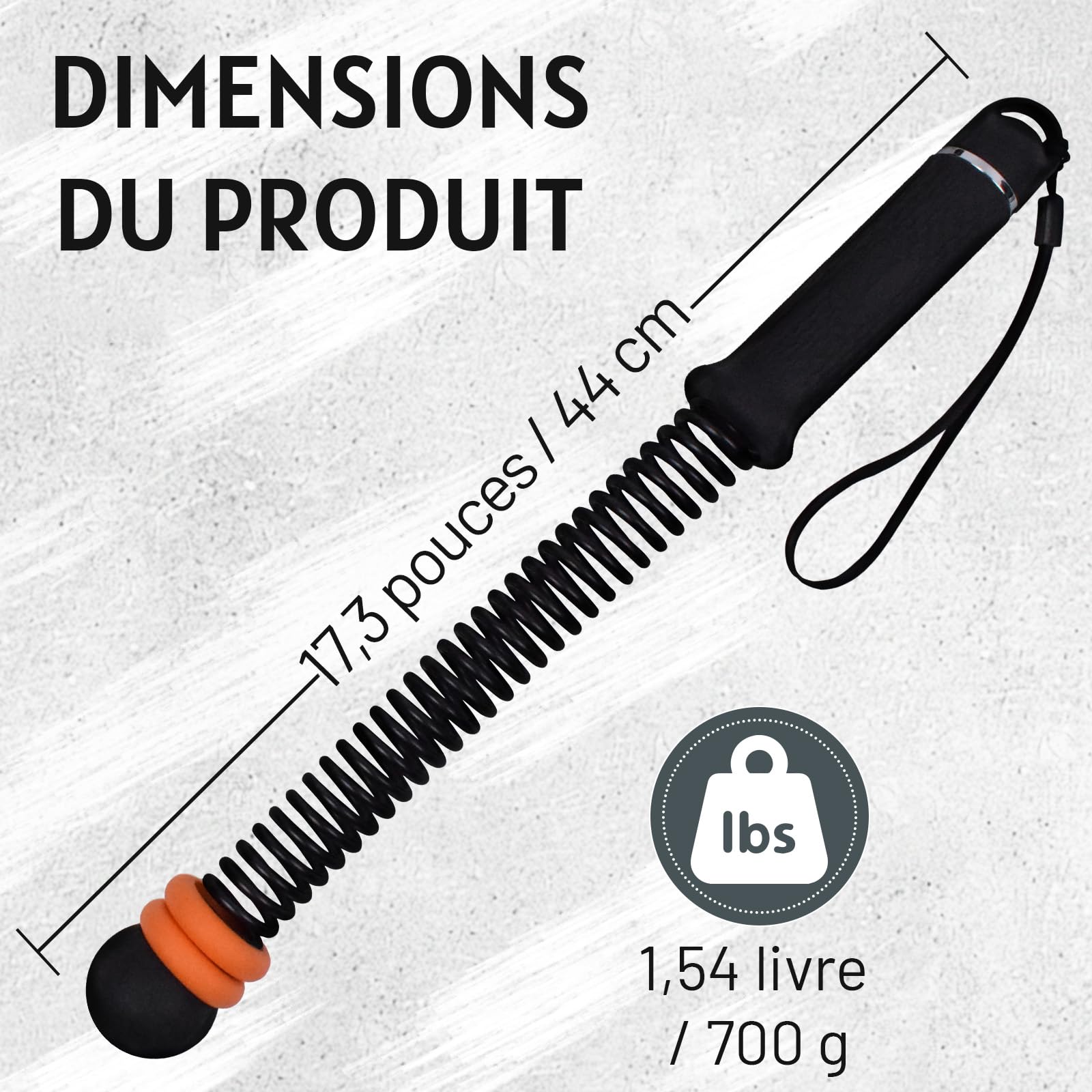 Corde de Combat sans Corde avec Poids réglables, Outil de Fitness Silencieux Facile à Transporter pour la Sculpture Totale du Corps, Le Cardio et la Combustion des Graisses (Noir)