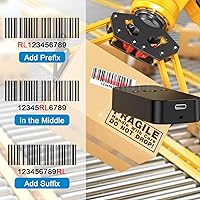 Vista 9 de Escáner de código de barras Bluetooth portátil 1D USB Lector de códigos de barras 3 en 1 Bluetooth y USB con cable y lector de código de barras