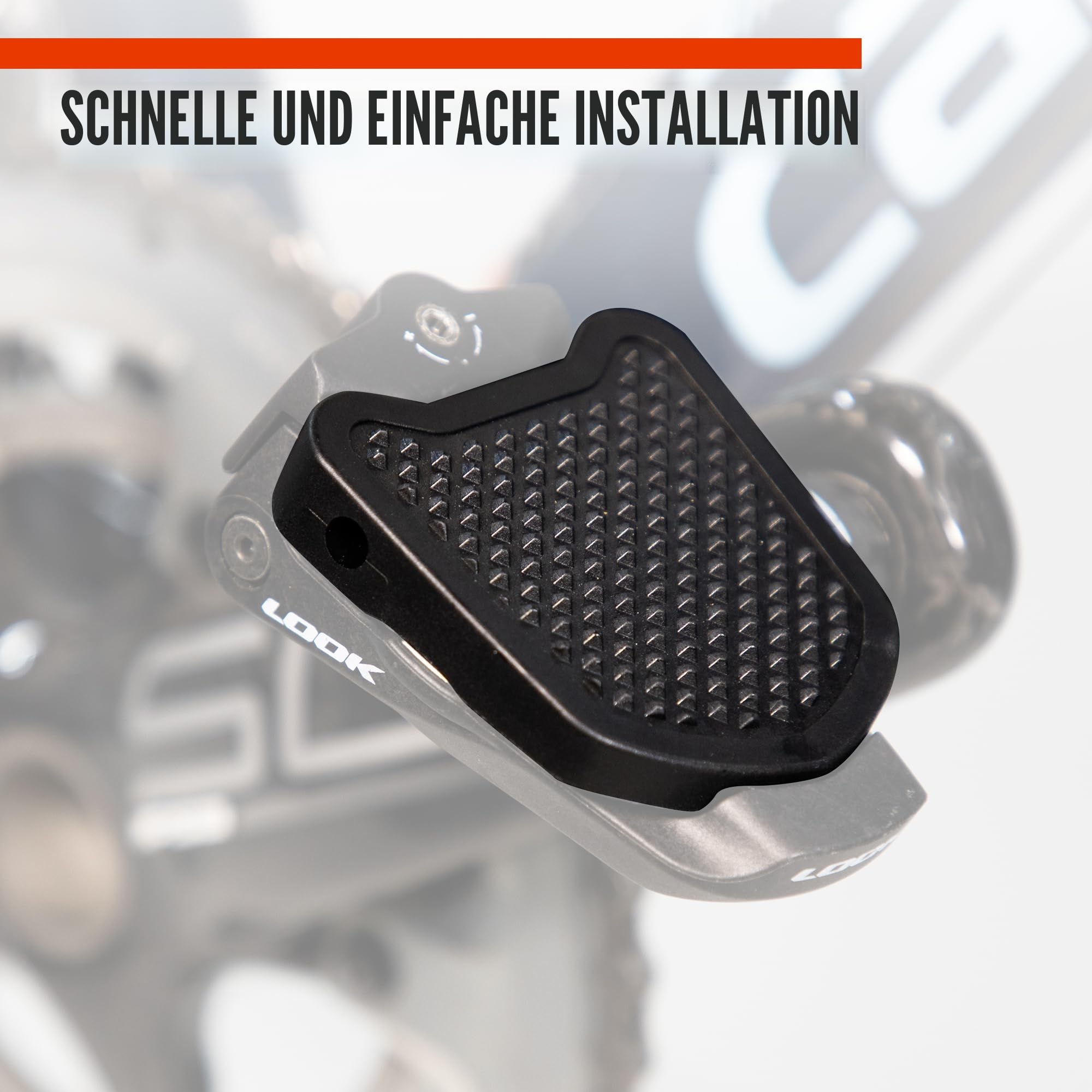 KEO | Adapter | Kompatibel mit Look KEO Klickpedale | Ändert Klickpedale zu Flats | Keine Shuhplatten benotigt | für Grip und Komfort