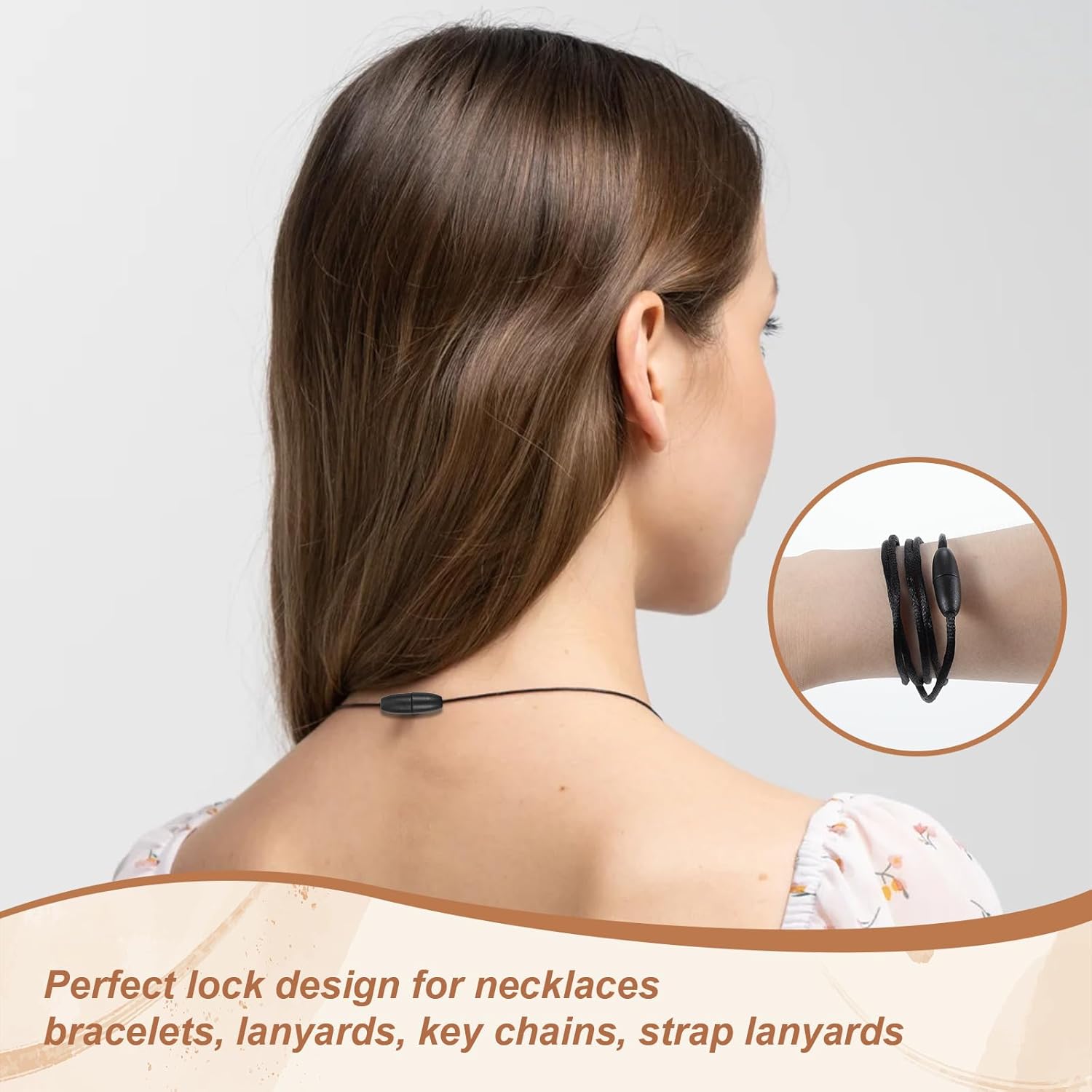 40 Set Sbreakaway Lanyard Clasp with Lanyard String Kit, Nylon Lanyards Necklace Cord and Plastic Breakaway Lanyards Clasp Safety for Pendant, Necklace, Jewellry Making Craft String Kit - Image 2