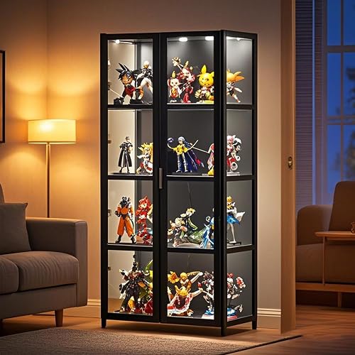 Poxvythb vitrine pour Collection vitrina Cristal Madera Acrílico, Vitrina Hecha A Mano para Oficinas