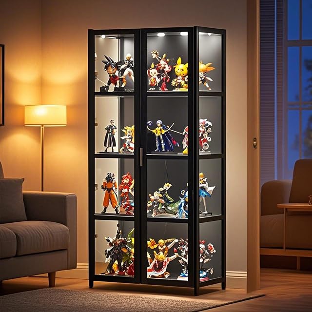 Poxvythb vitrine pour Collection vitrina Cristal Madera Acrílico, Vitrina Hecha A Mano para Oficinas