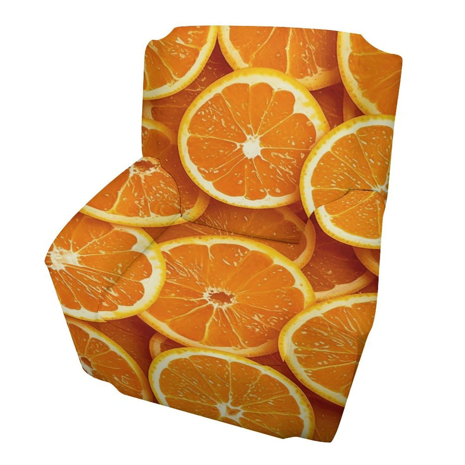 Fekiloot Style Orange Slices Couch Cover Sofa Cover Sofa Slipcover