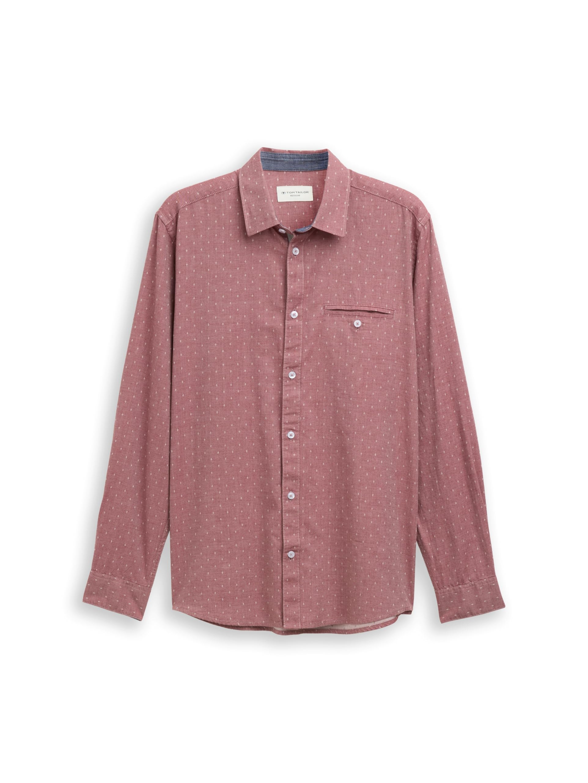 TOM TAILOR Herren Regular Fit Hemd mit Brusttasche