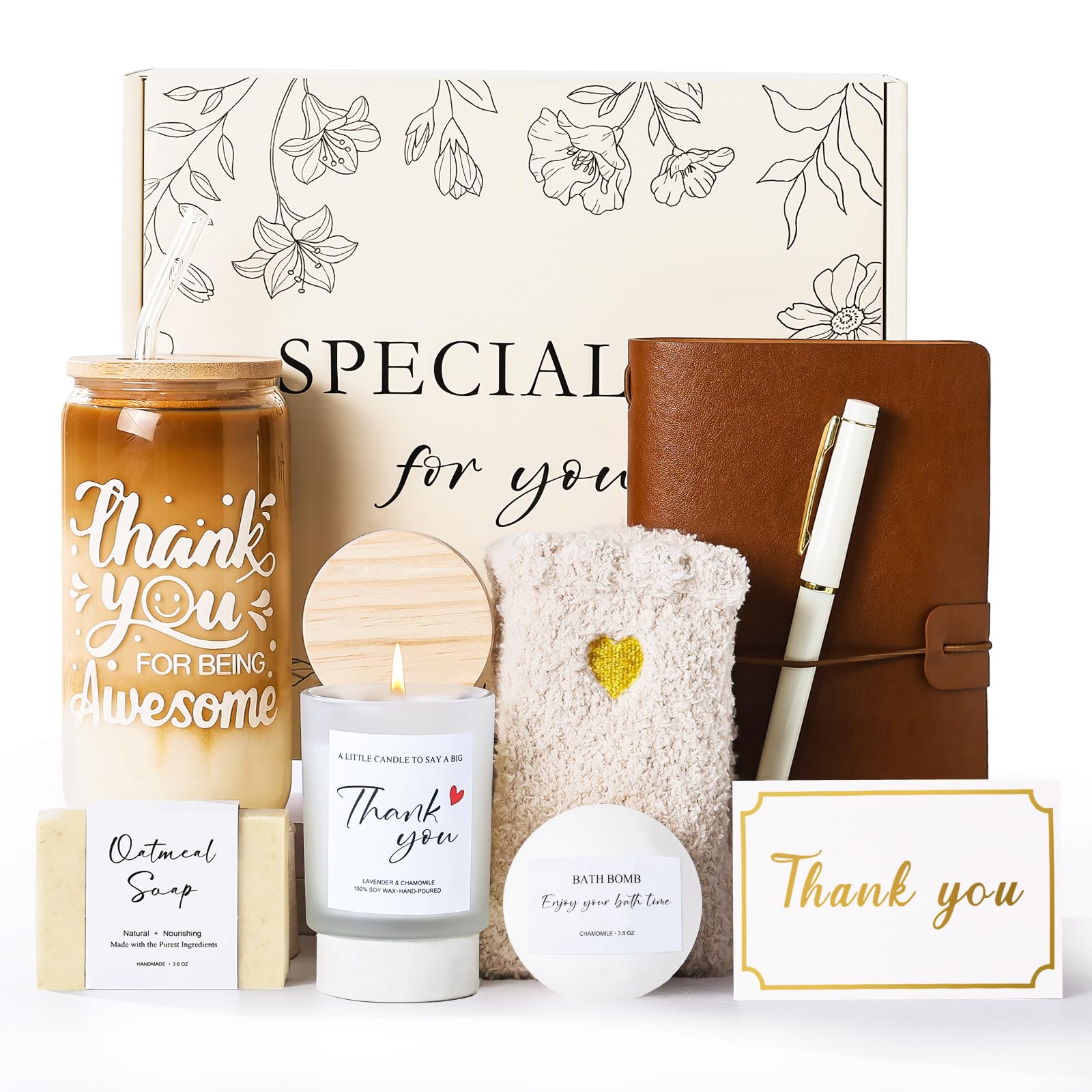 Keckensr 9‑Piece Thank You Basket