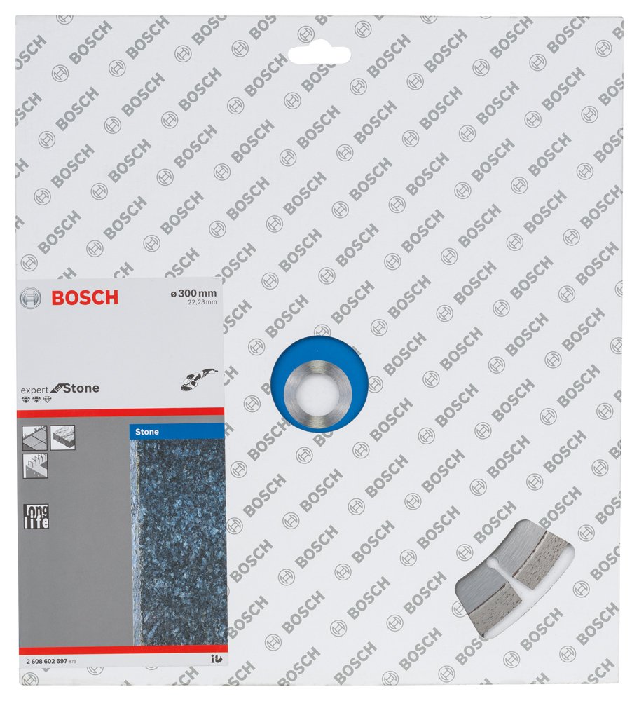 Disco diamantato Expert for Stone - 300 x 22 23 x 2 8 x 12 mm Bosch 2608602697 Diametro 300 mm Diam. interno 22.23 mm