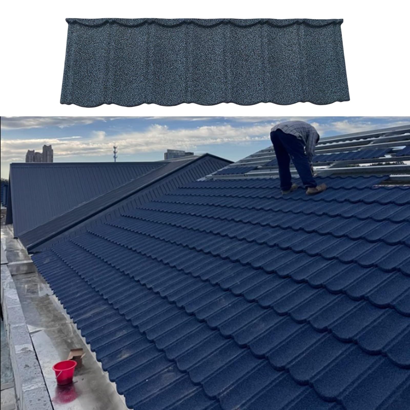 Réparation durable de toit d'abri en acier robuste, plaques isolées haut de gamme