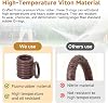 24 Piezas de Kit de Anillos O de FKM Compatibles con Acopladores de Conexión Rápida para Hidrolavadora de 1/4" y 3/8", Ajusta Manguera, Pistola, Conexiones de Varilla, Anillos O de Repuesto a Prueba de Fugas 7
