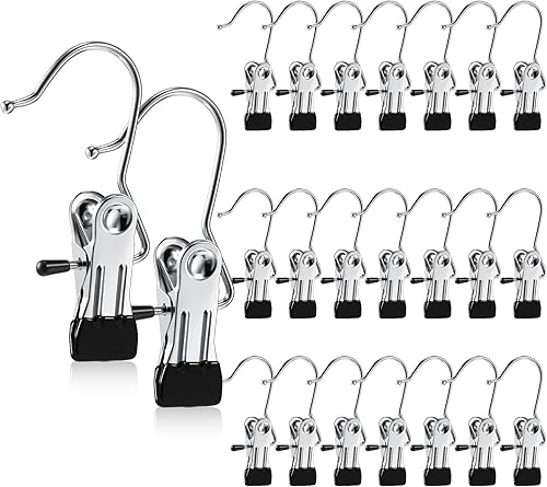 Miniatura 10 de Percha para botas para armario ganchos de lavandería con clips soporte para botas clips para colgar ganchos multifuncionales portátiles para ahorrar