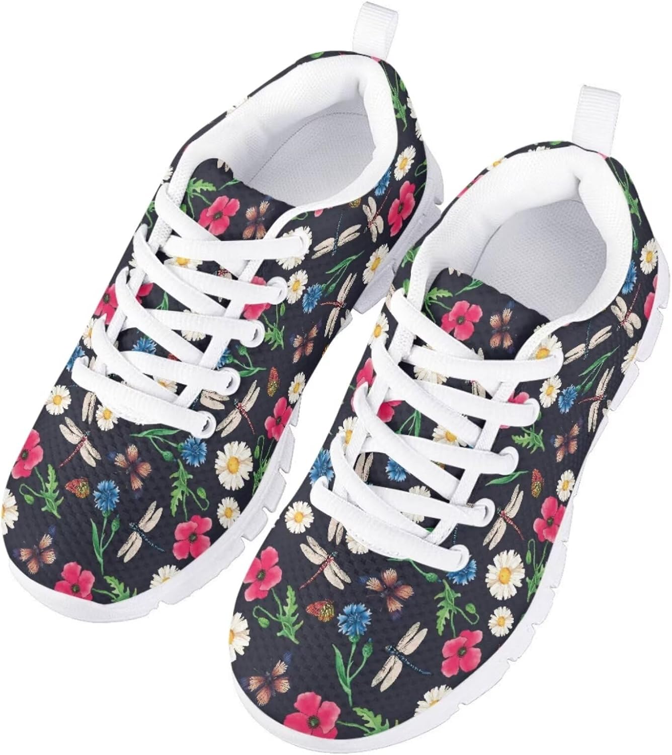 SYtrade Girls Tennis Shoes Kids Lightweight Breathable Sneakers Lace-up Running Athletic Shoes