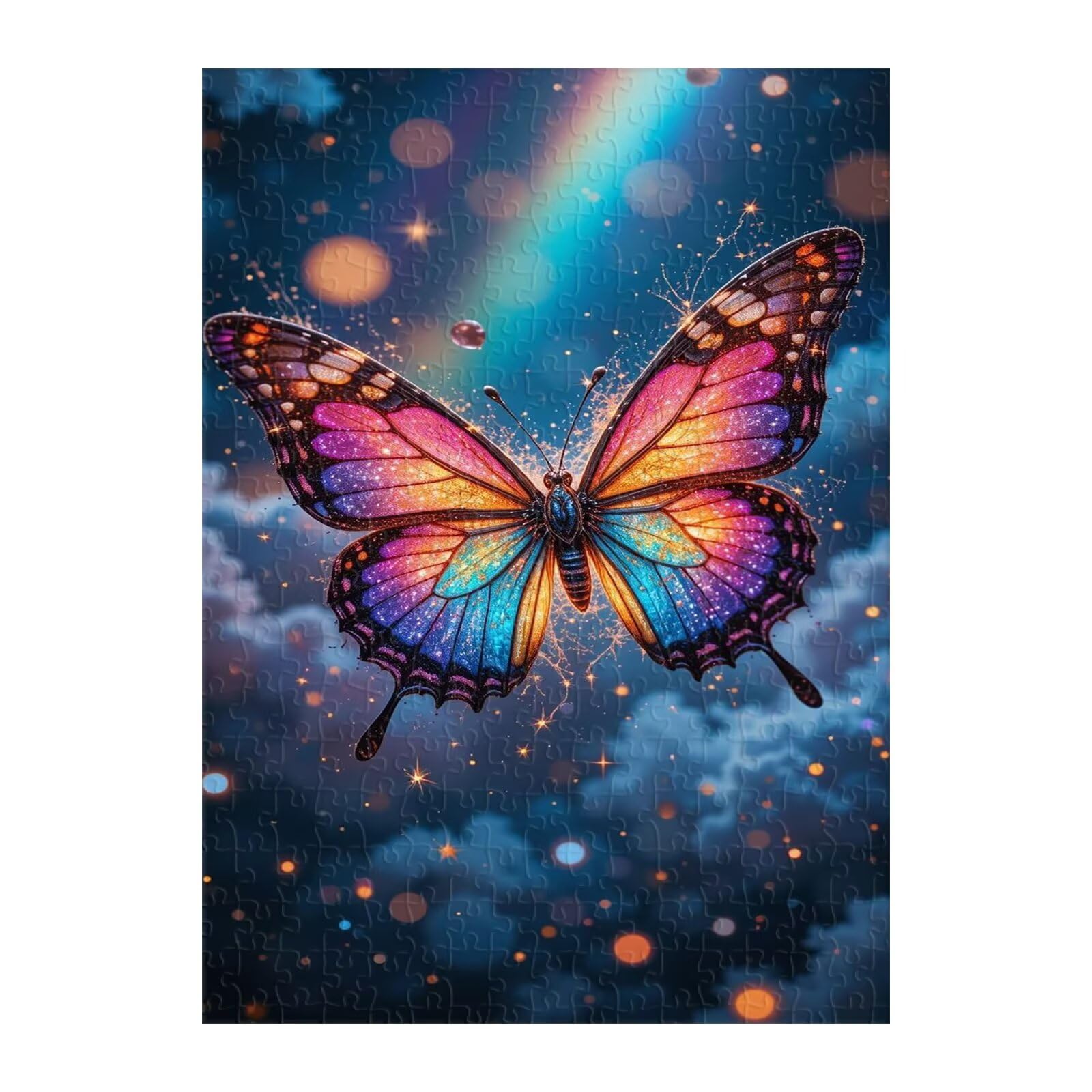 Puzzle 1200 elementów dla dorosłych motyl, zabawka edukacyjna rozwija obserwację i logikę, puzzle dla dorosłych 1200 elementów 75 x 50 cm