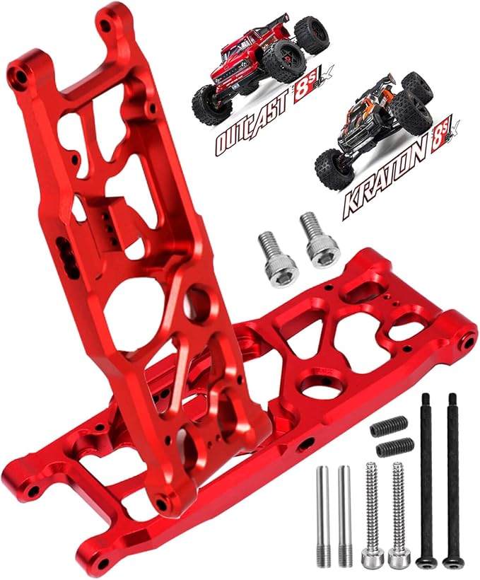 Aluminum Front Upper Arms For Arrma 1/5 Kraton 8S, Outcast 8S - 2-Piece Upgrade Set