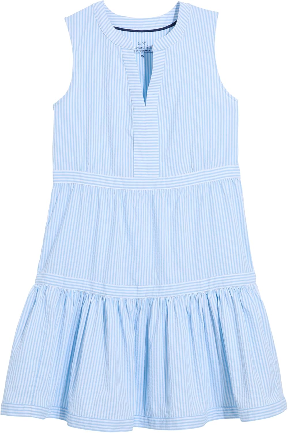 Vineyard Vines Women's Harbor Seersucker Tiered Dress