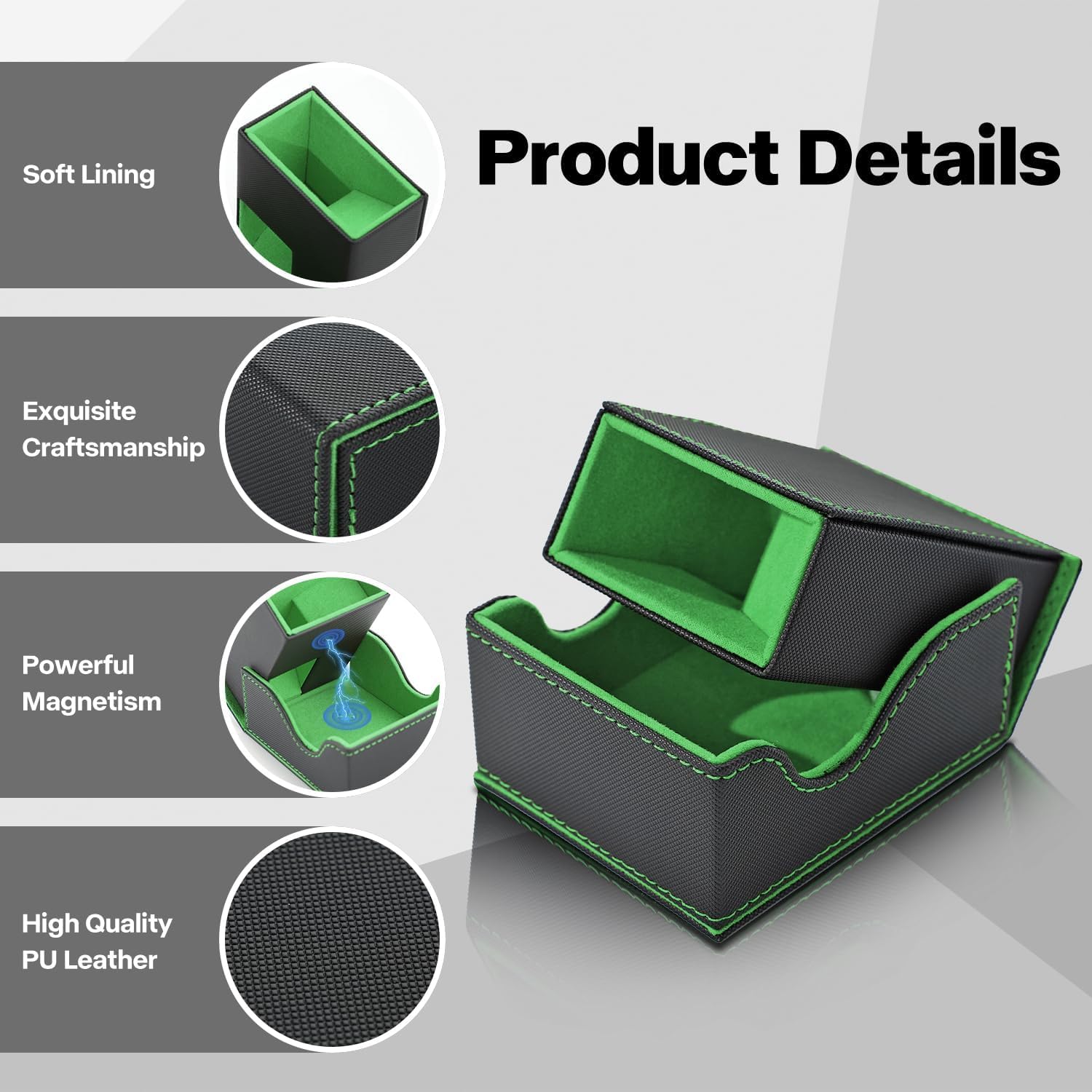 Ultra PRO Vassoio Per Dadi Pieghevole Magnetico: Verde Acqua, Portatile In Similpelle Per Giochi Da Tavolo - 5
