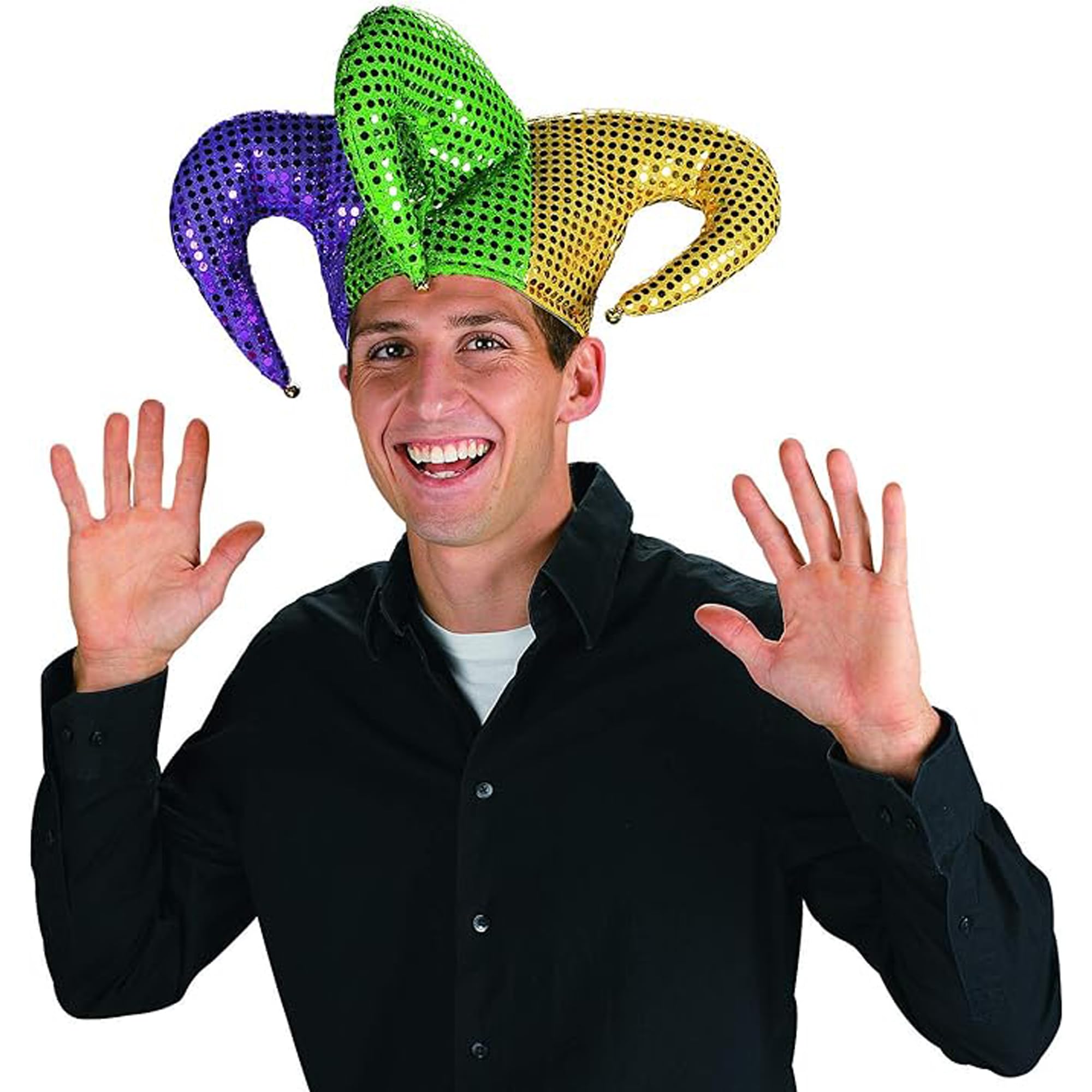 Mardi Gras Sequin Jester Hat - Costume and Accessories - Adult