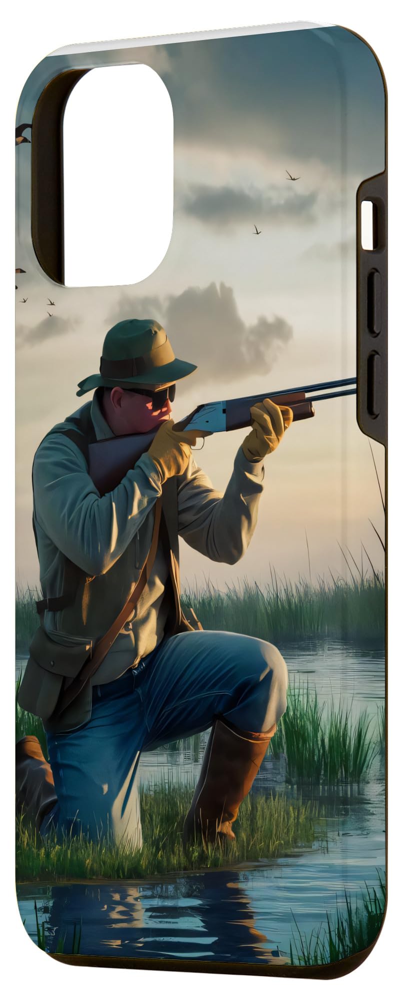 iPhone 15 Pro Max Duck Hunter Men Vintage painting Case - Image 2