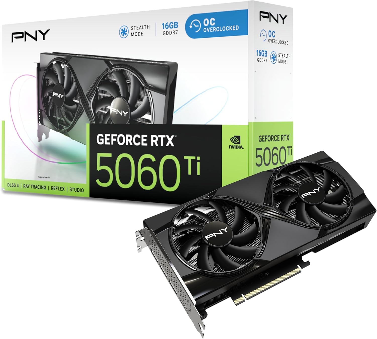 Pny - Scheda Grafica - Geforce Rtx? 5060 Ti - 8 Gb - Overclocked Dual Fan Dlss 4 - Scheda video