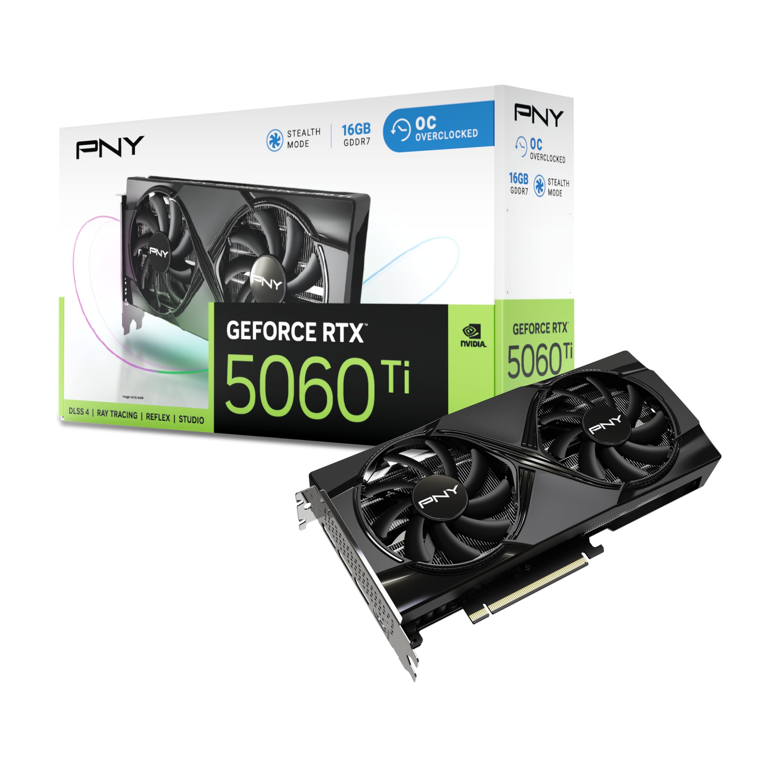 Pny - Scheda Grafica - Geforce Rtx? 5060 Ti - 8 Gb - Overclocked Dual Fan Dlss 4