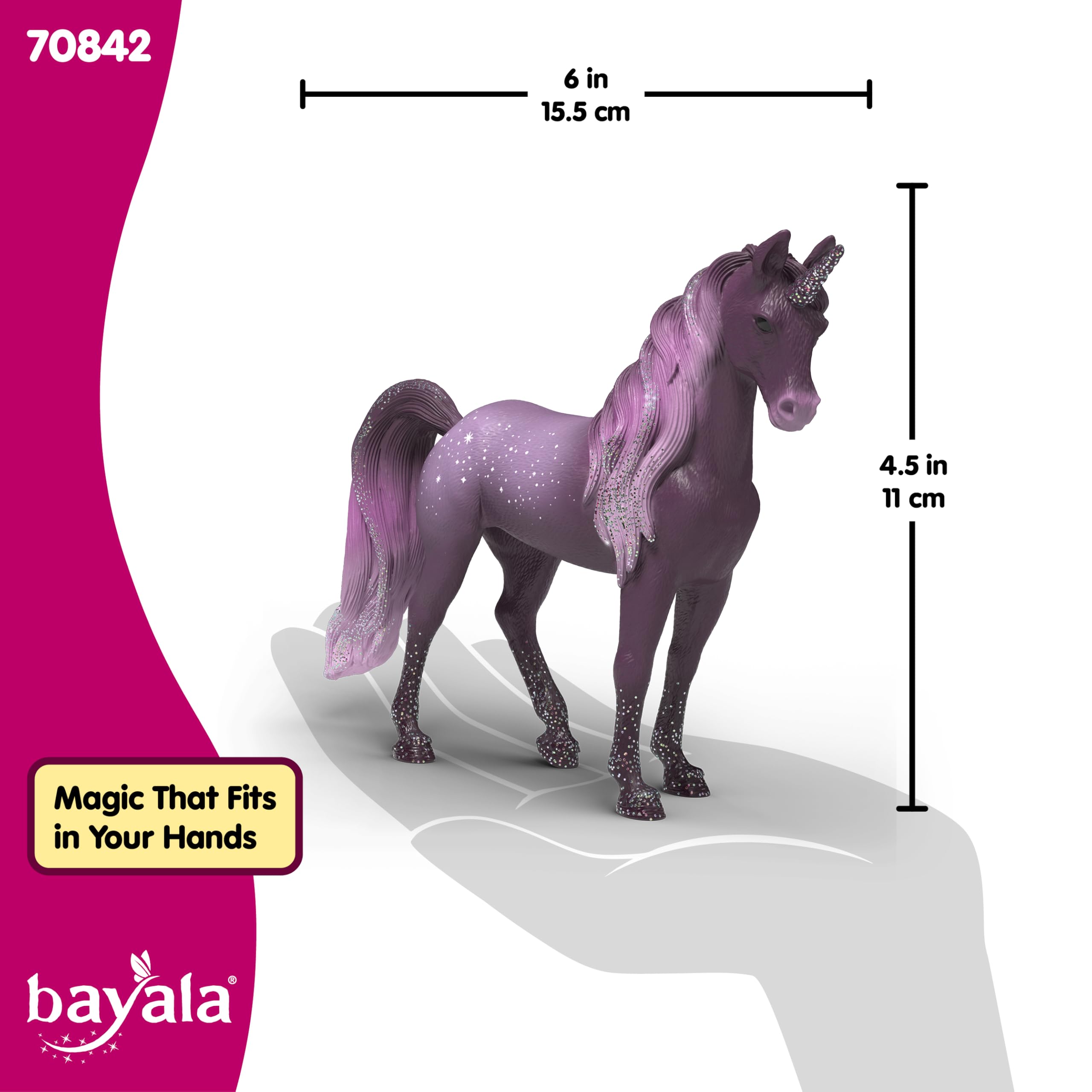 schleich BAYALA | Galaxy Regenbogen Einhorn Stute 70842 | 15 x 8 x 18 cm | Spielfigur ab 5 Jahren | detailgetreue, fantastische Figuren | magische Sammelfiguren | Geschenk für Mädchen und Jungen