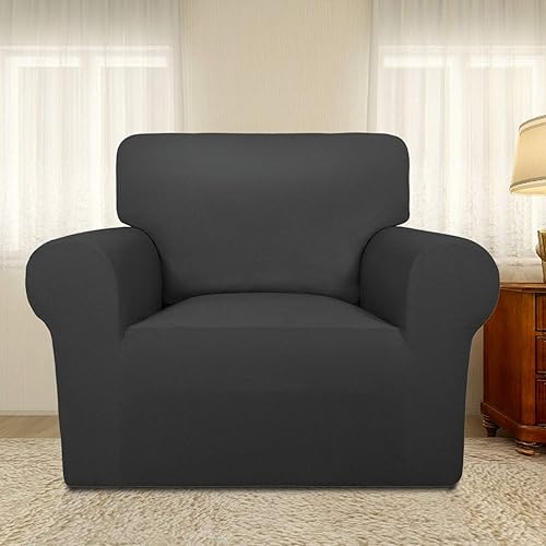 Miniatura 2 de PureFit - Funda de licra súper elástica para sofá y silla, cubierta protectora suave antideslizante, lavable, con espuma antideslizante y base