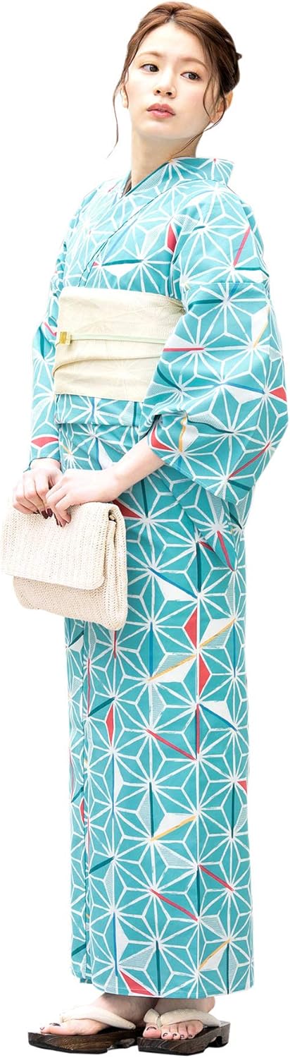 hinari×utatane 浴衣セット 紫陽花ブルー hinari utatane浴衣セット